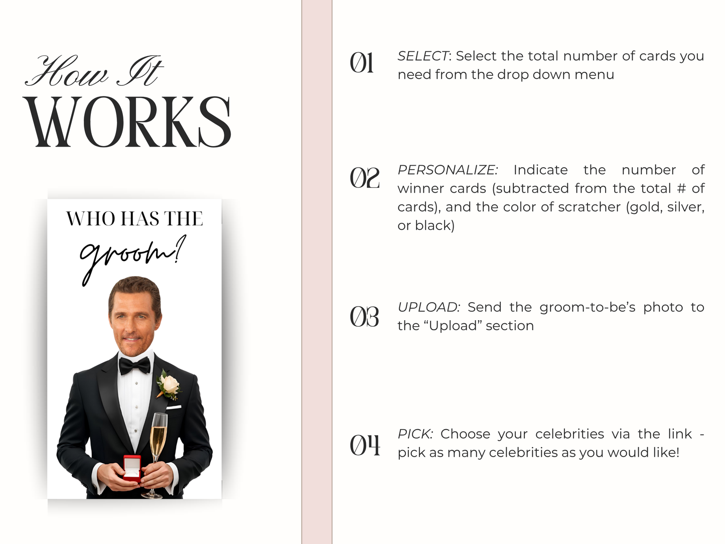 Who Has The Groom Bridal Scratch Off Game