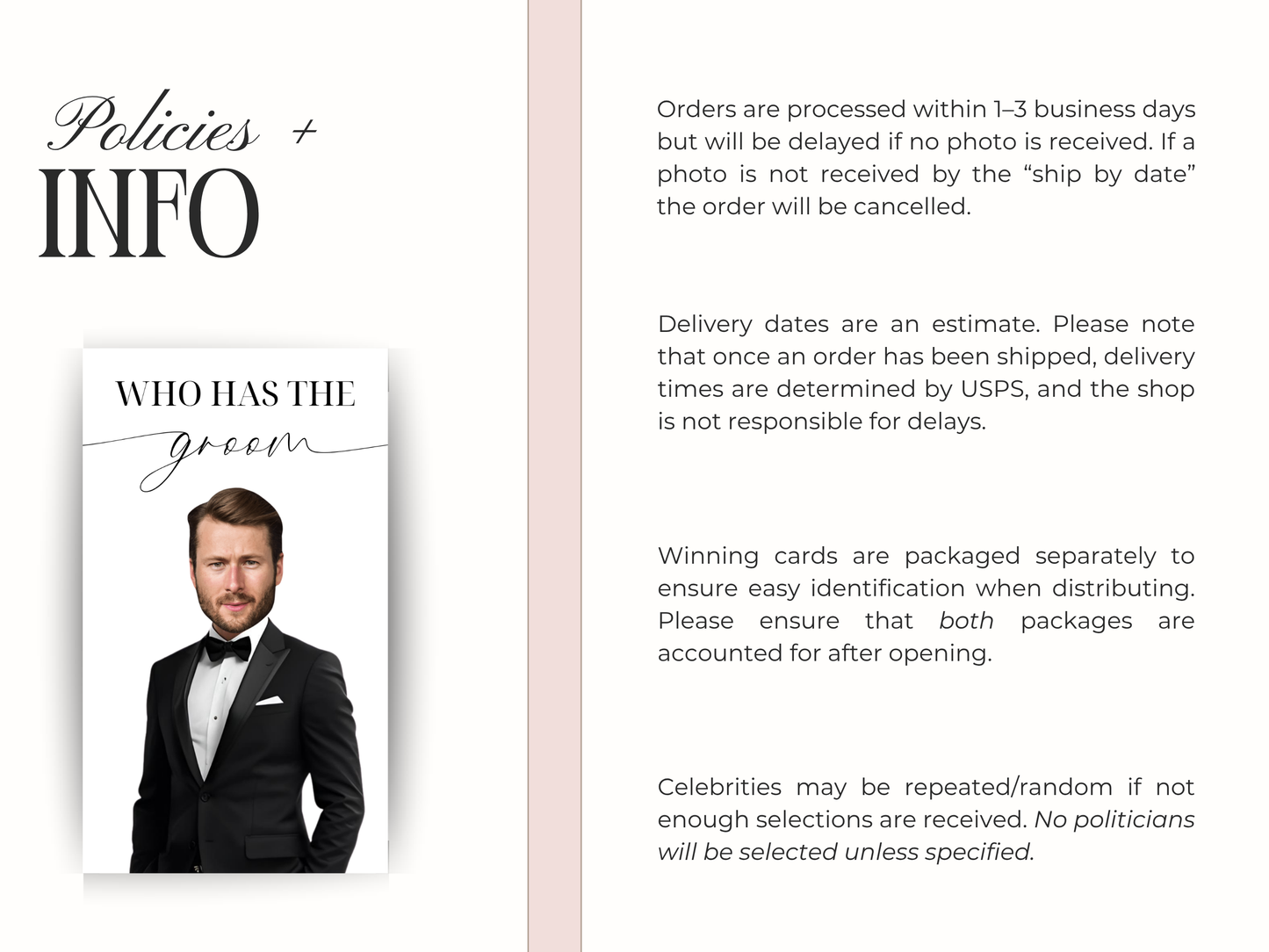 Who Has The Groom Bridal Scratch Off Game