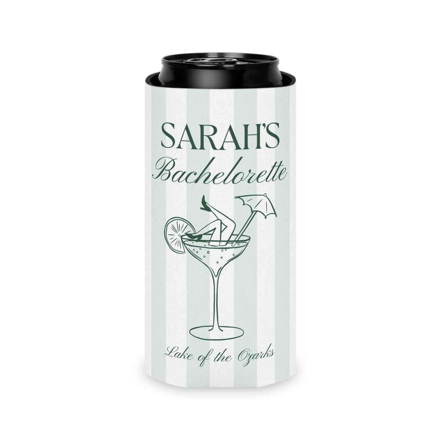 Personalized Bachelorette Can Cooler