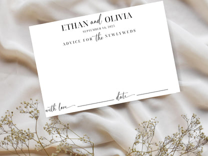 Bridal Shower Advice Cards: 4x6 Printed Keepsakes