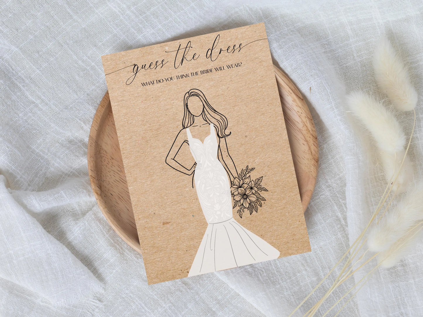 Guess The Dress Bridal Shower Activity - Design 1