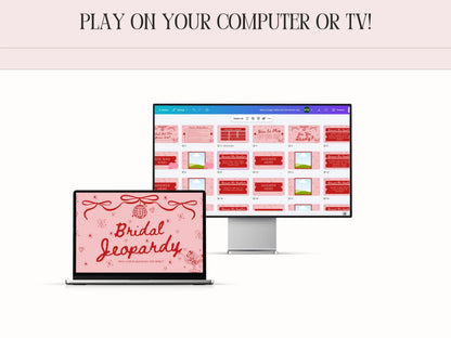 Jeopardy Bachelorette Bridal Shower Game - Cowgirl Disco Theme Editable Canva Template