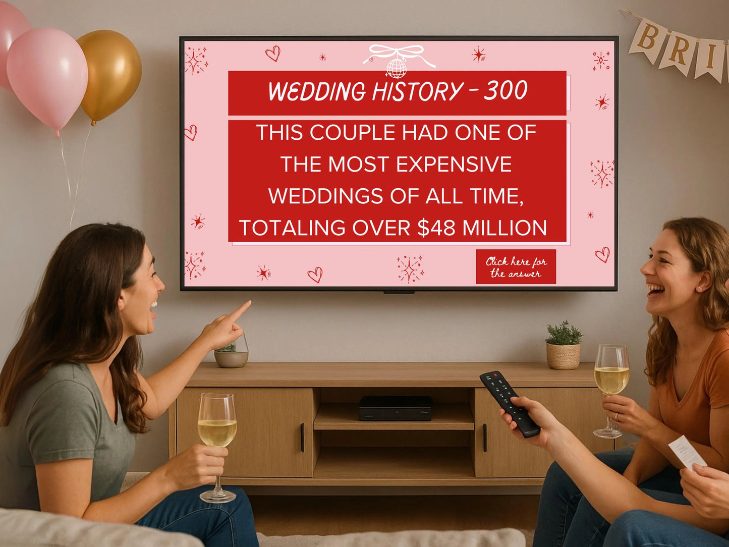 Jeopardy Bachelorette Bridal Shower Game - Cowgirl Disco Theme Editable Canva Template