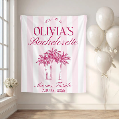 Custom Bachelorette Welcome Tapestry