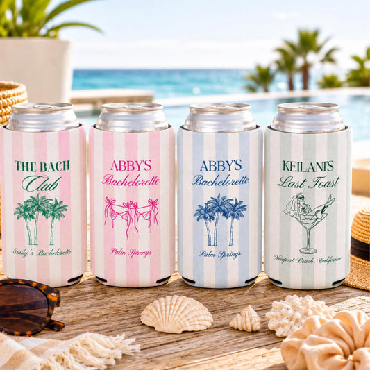 Personalized Bachelorette Can Cooler